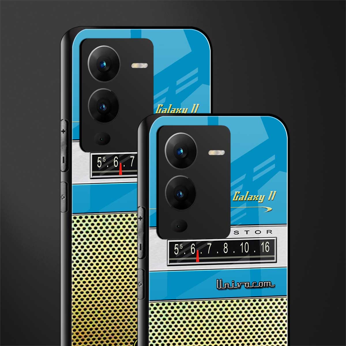 vintage radio back phone cover | glass case for vivo v25 pro 5g