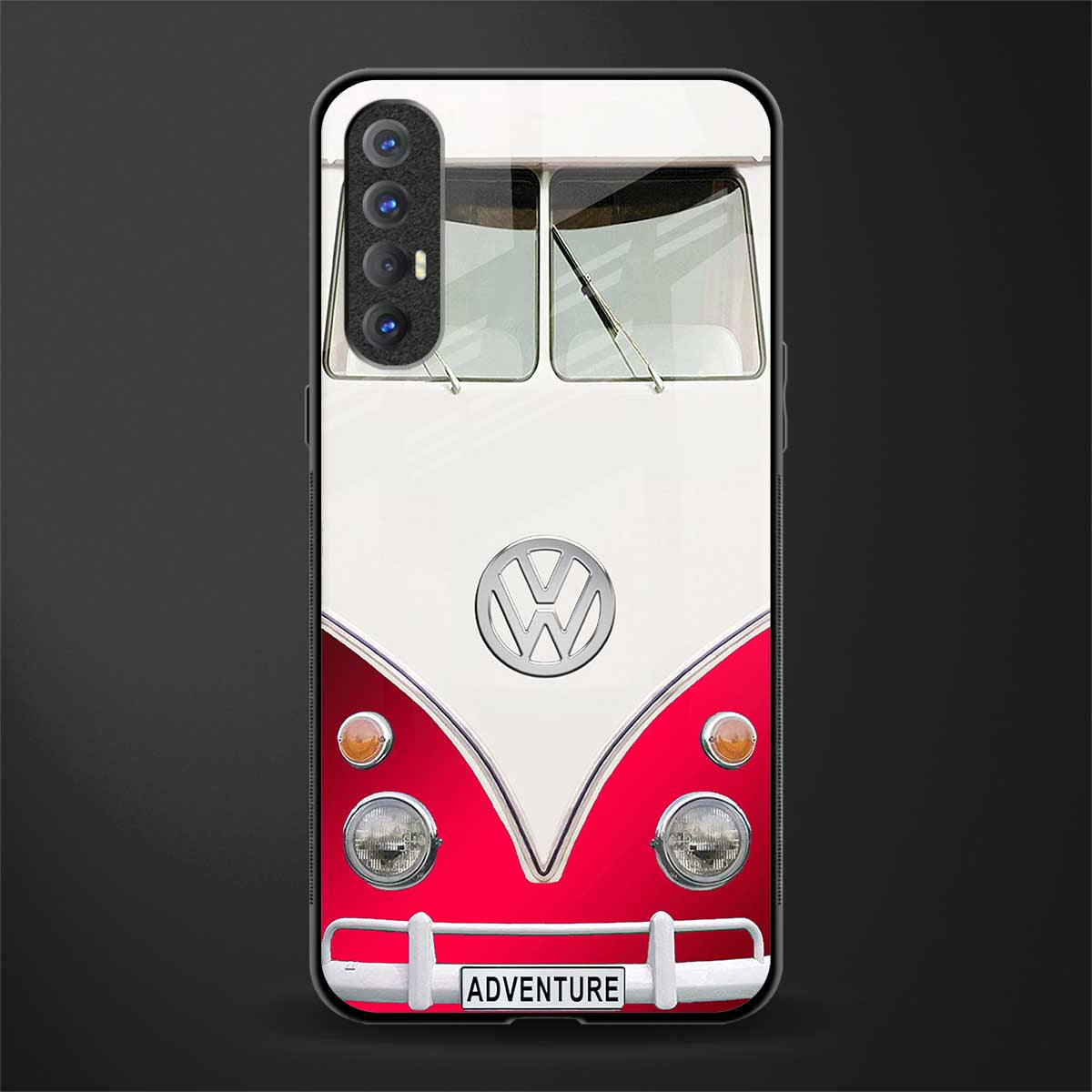 vintage volkswagen glass case for oppo reno 3 pro image