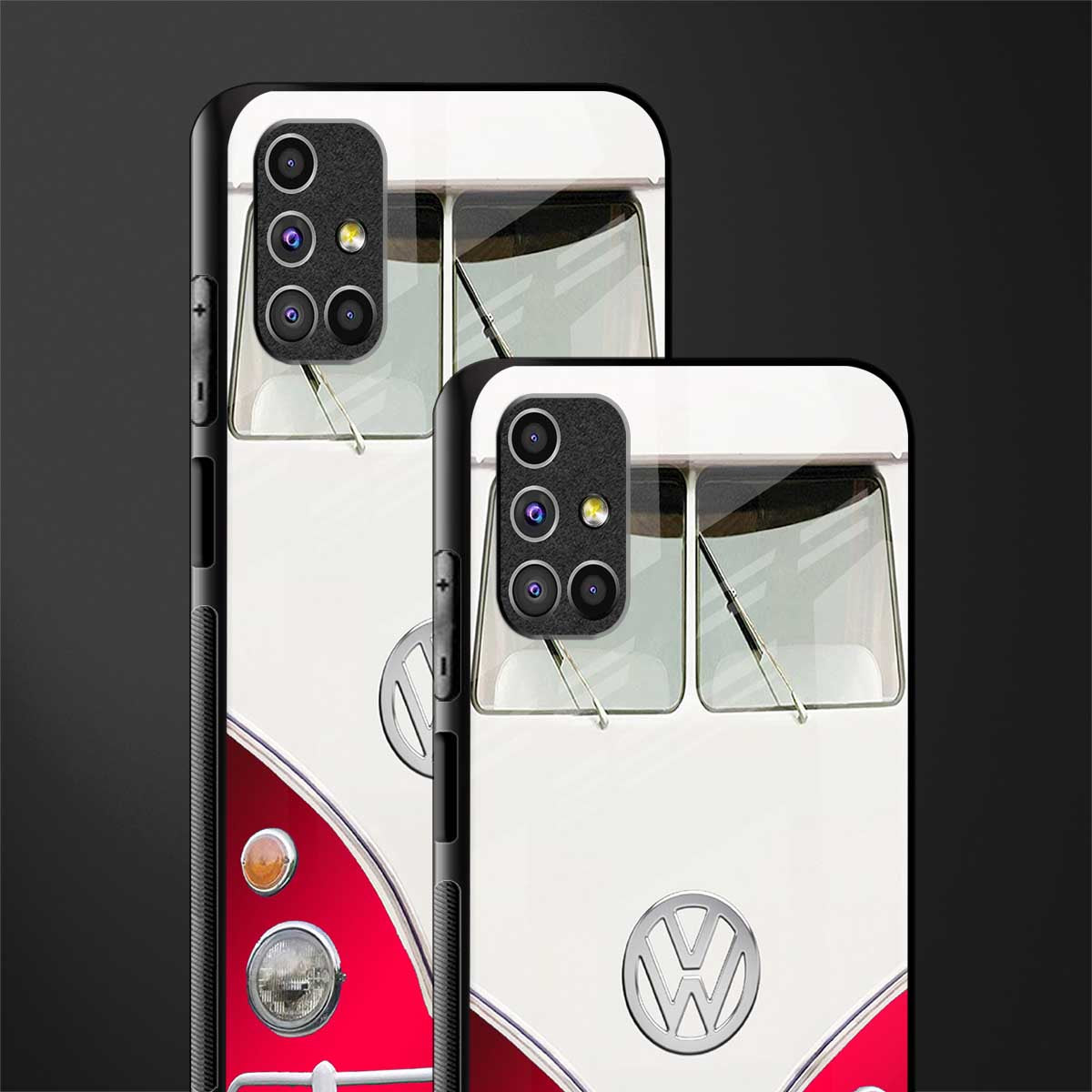 vintage volkswagen glass case for samsung galaxy m51 image-2