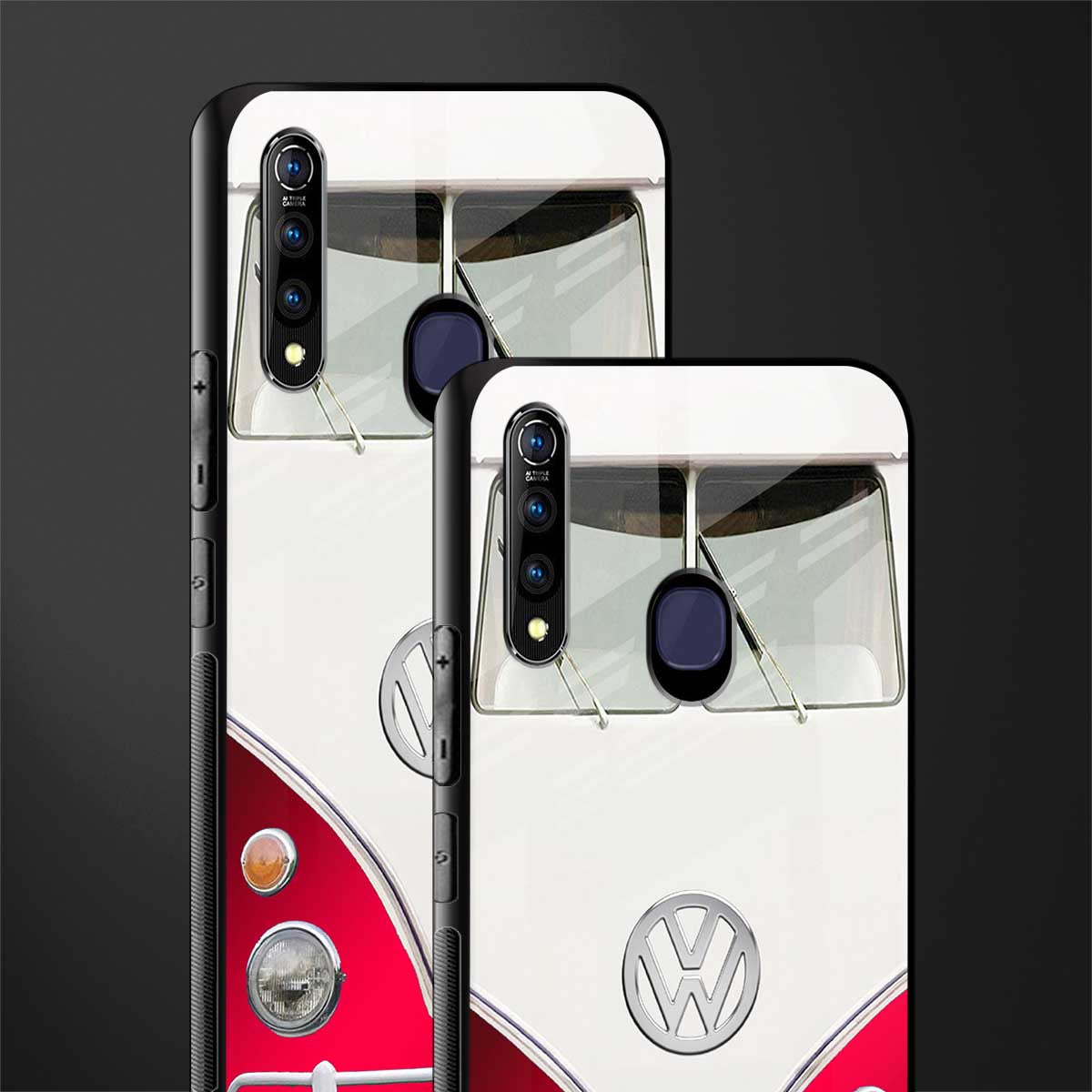 vintage volkswagen glass case for vivo z1 pro image-2