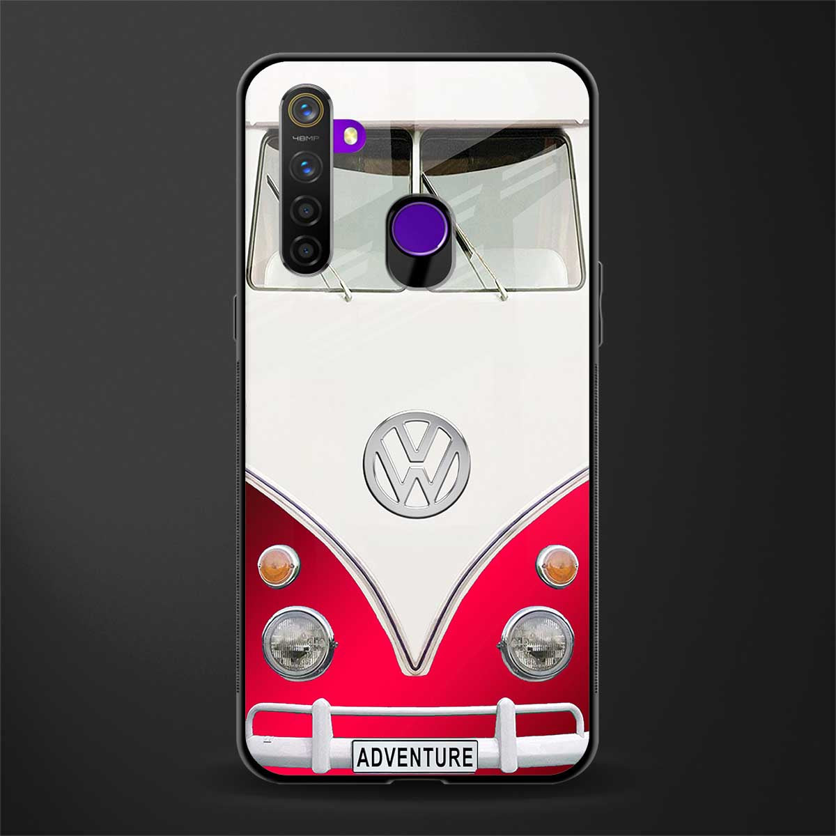 vintage volkswagen glass case for realme 5s image