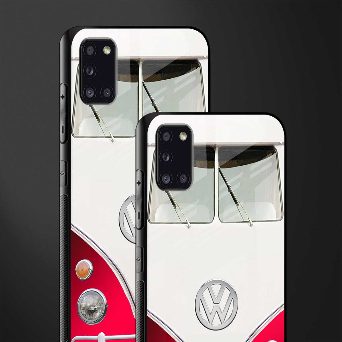 vintage volkswagen glass case for samsung galaxy a31 image-2