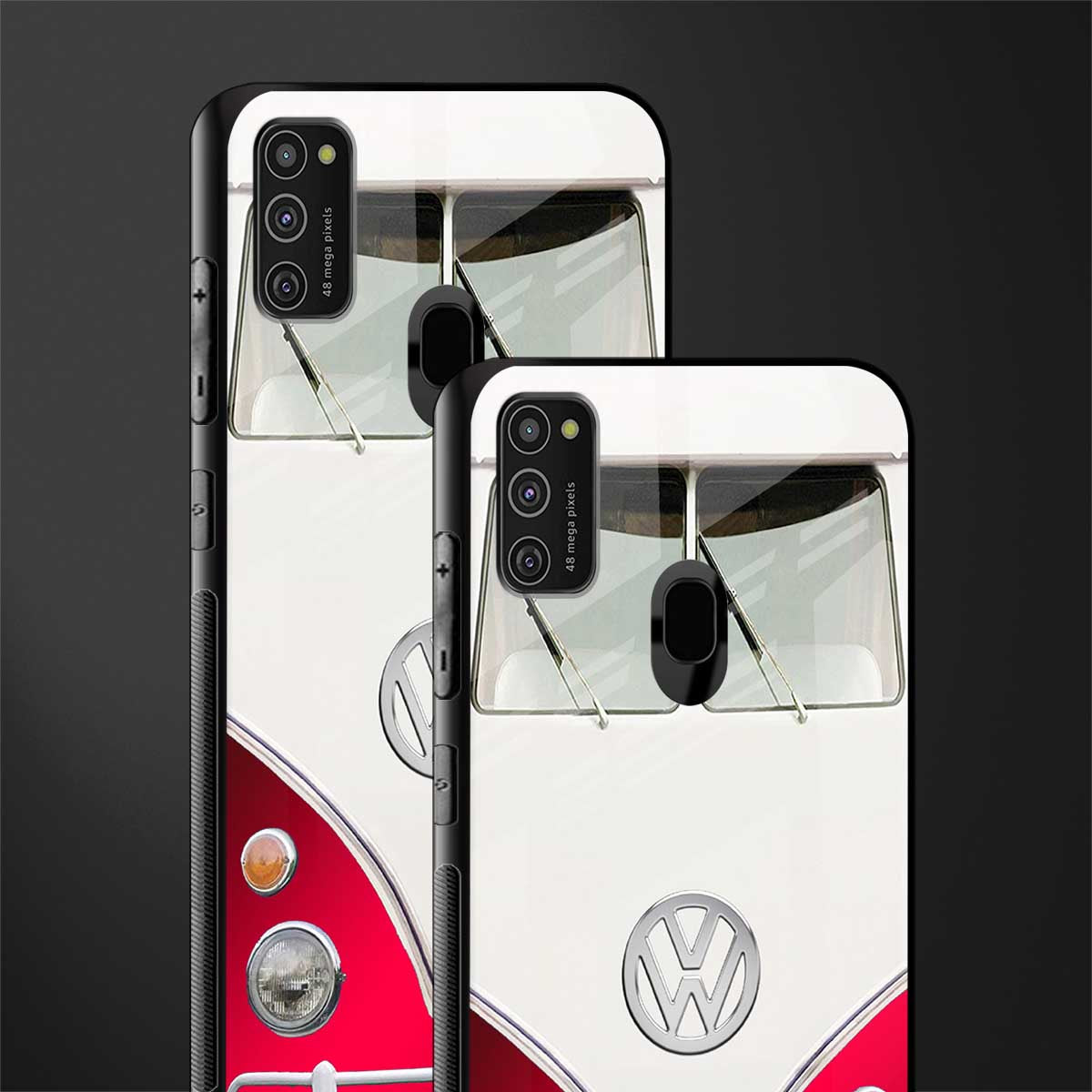 vintage volkswagen glass case for samsung galaxy m21 image-2