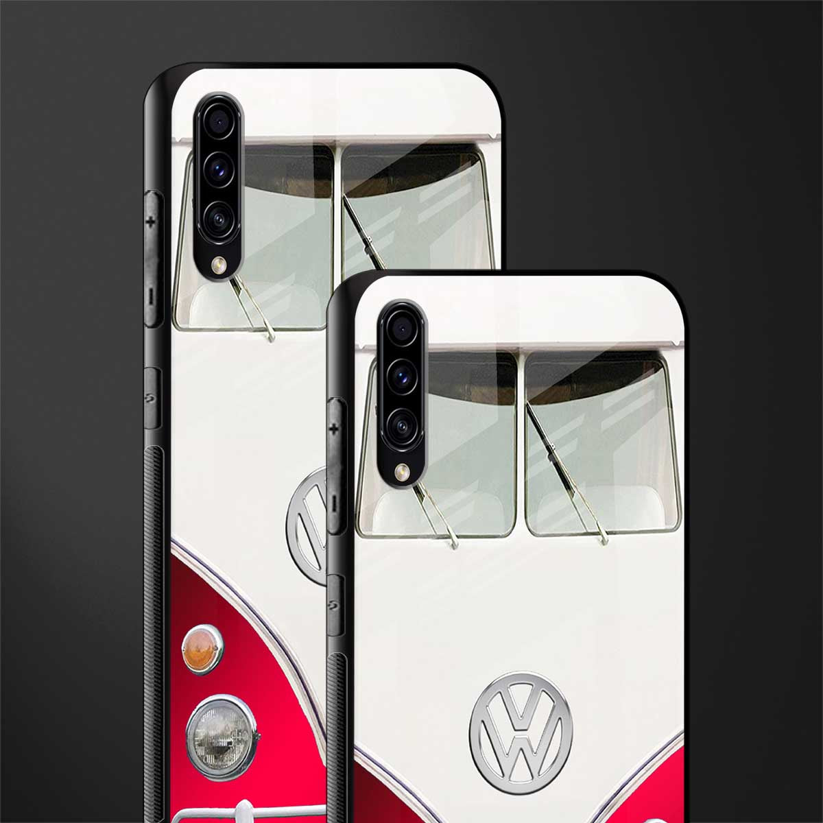 vintage volkswagen glass case for samsung galaxy a70 image-2