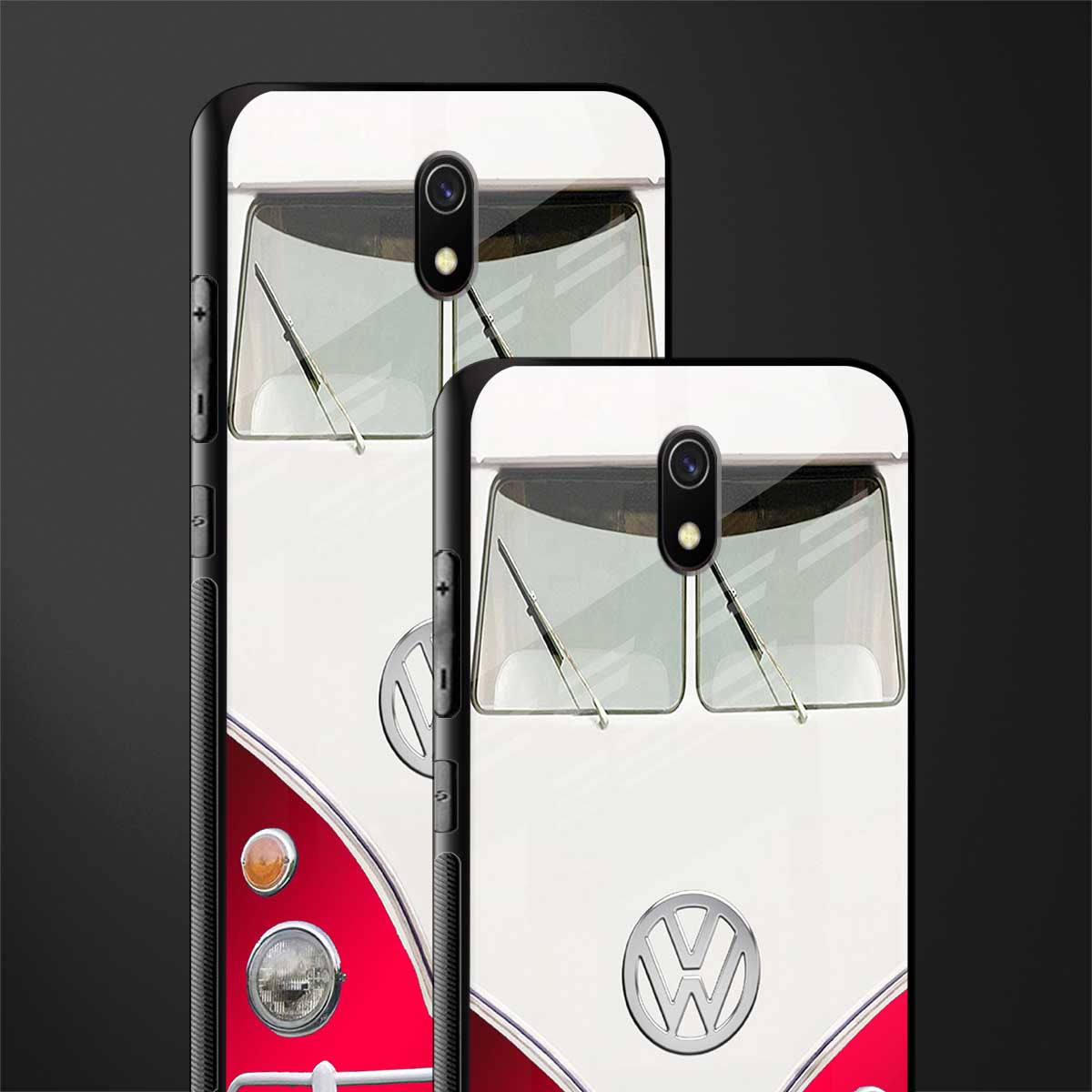 vintage volkswagen glass case for redmi 8a image-2