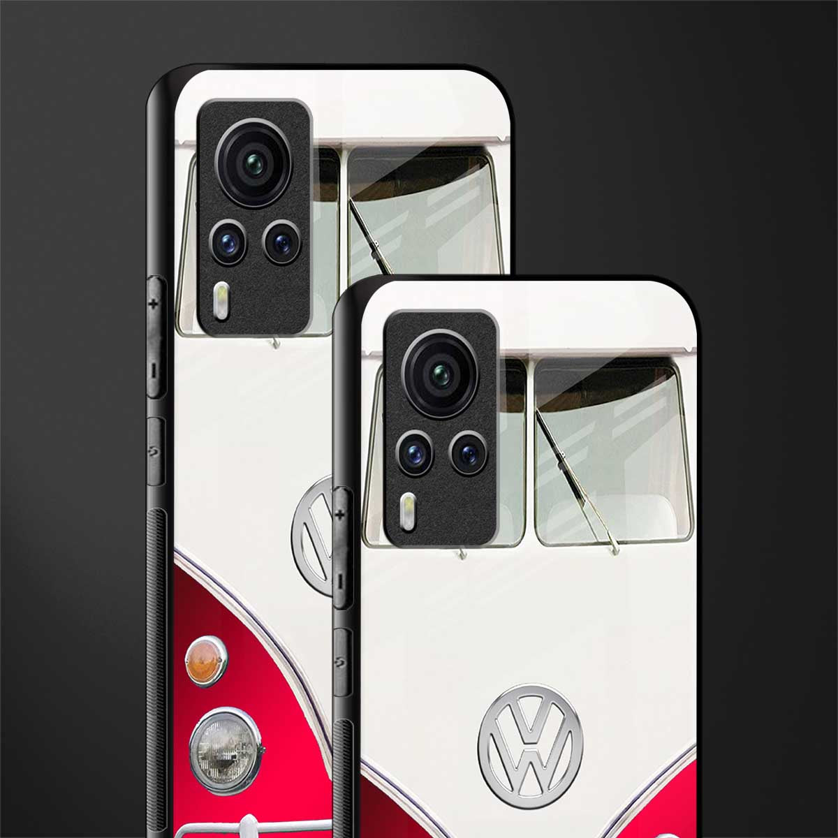vintage volkswagen glass case for vivo x60 pro image-2