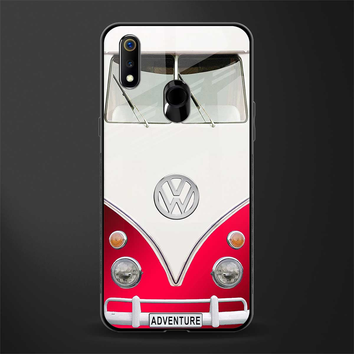 vintage volkswagen glass case for realme 3 pro image