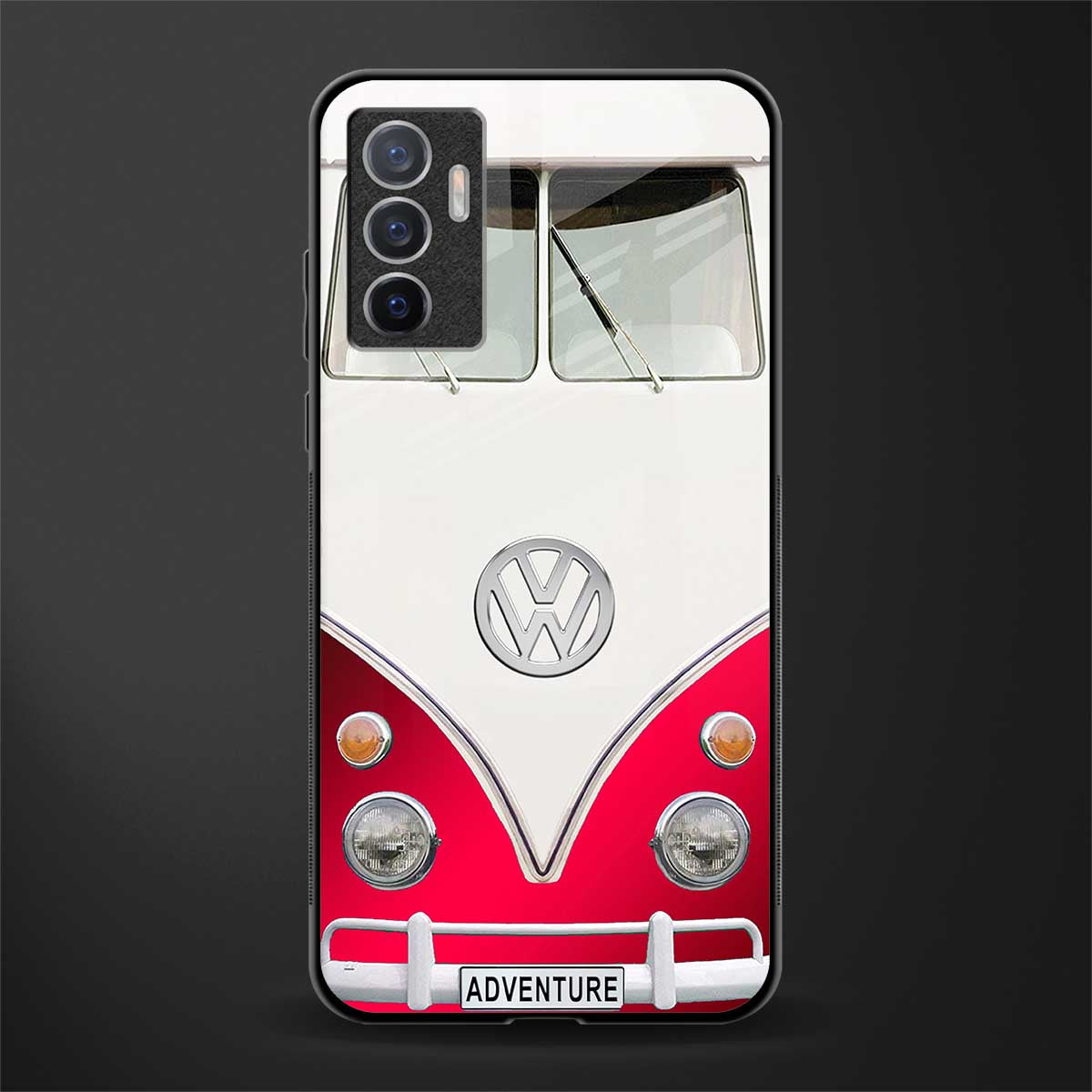 vintage volkswagen glass case for vivo v23e image