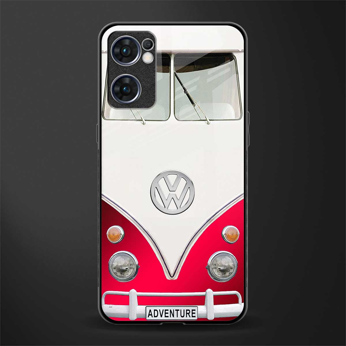 vintage volkswagen glass case for oppo reno7 5g image