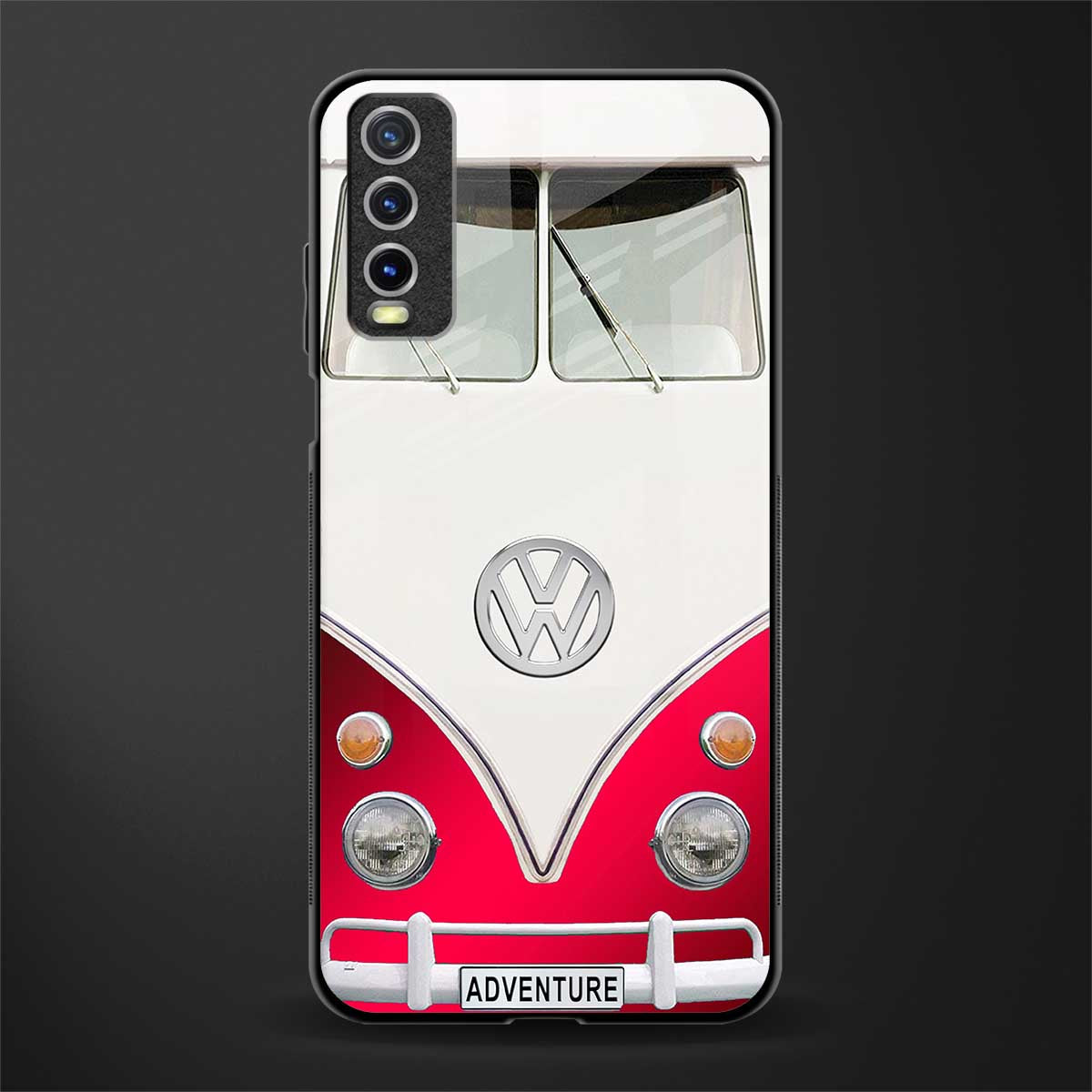 vintage volkswagen glass case for vivo y12s image