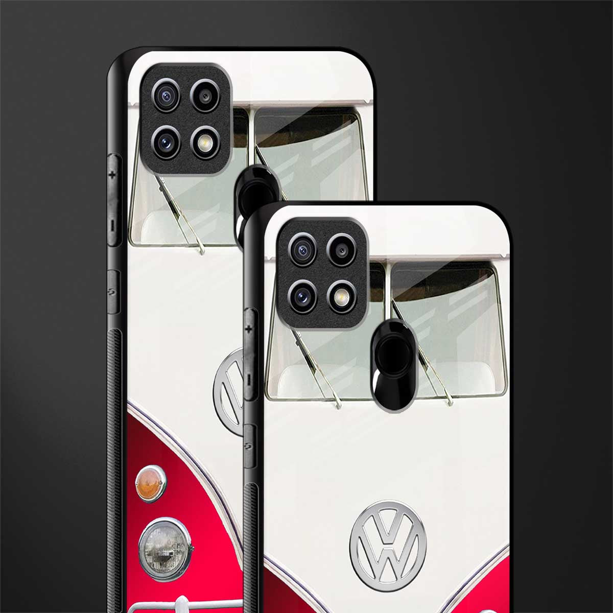 vintage volkswagen glass case for oppo a15s image-2