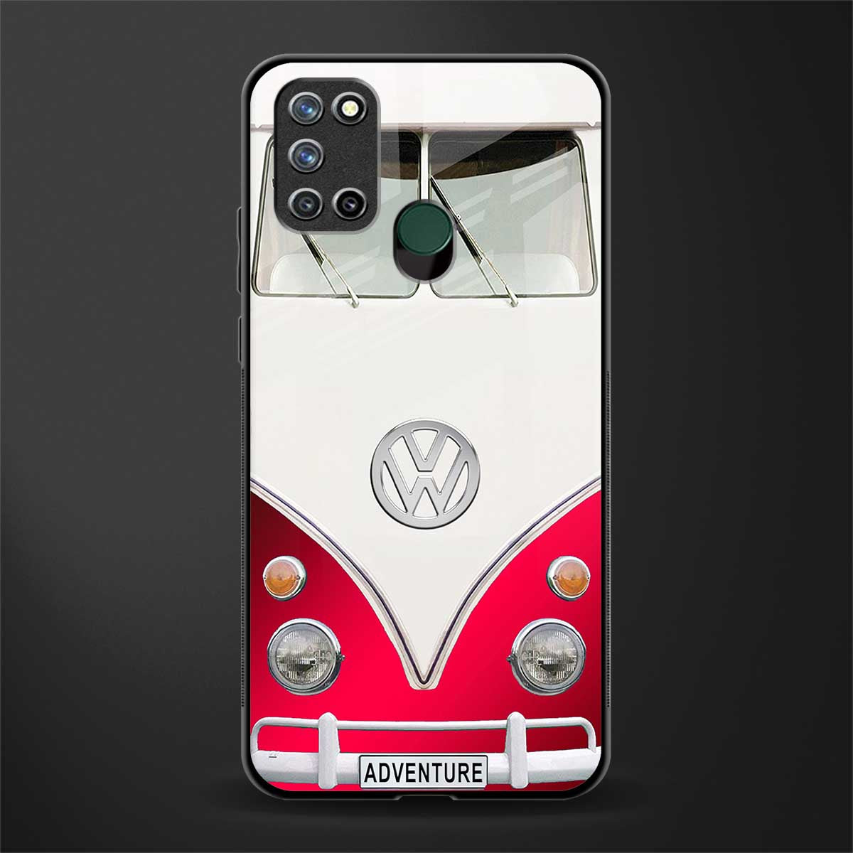 vintage volkswagen glass case for realme 7i image
