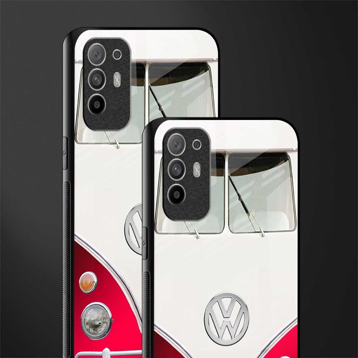 vintage volkswagen glass case for oppo f19 pro plus image-2