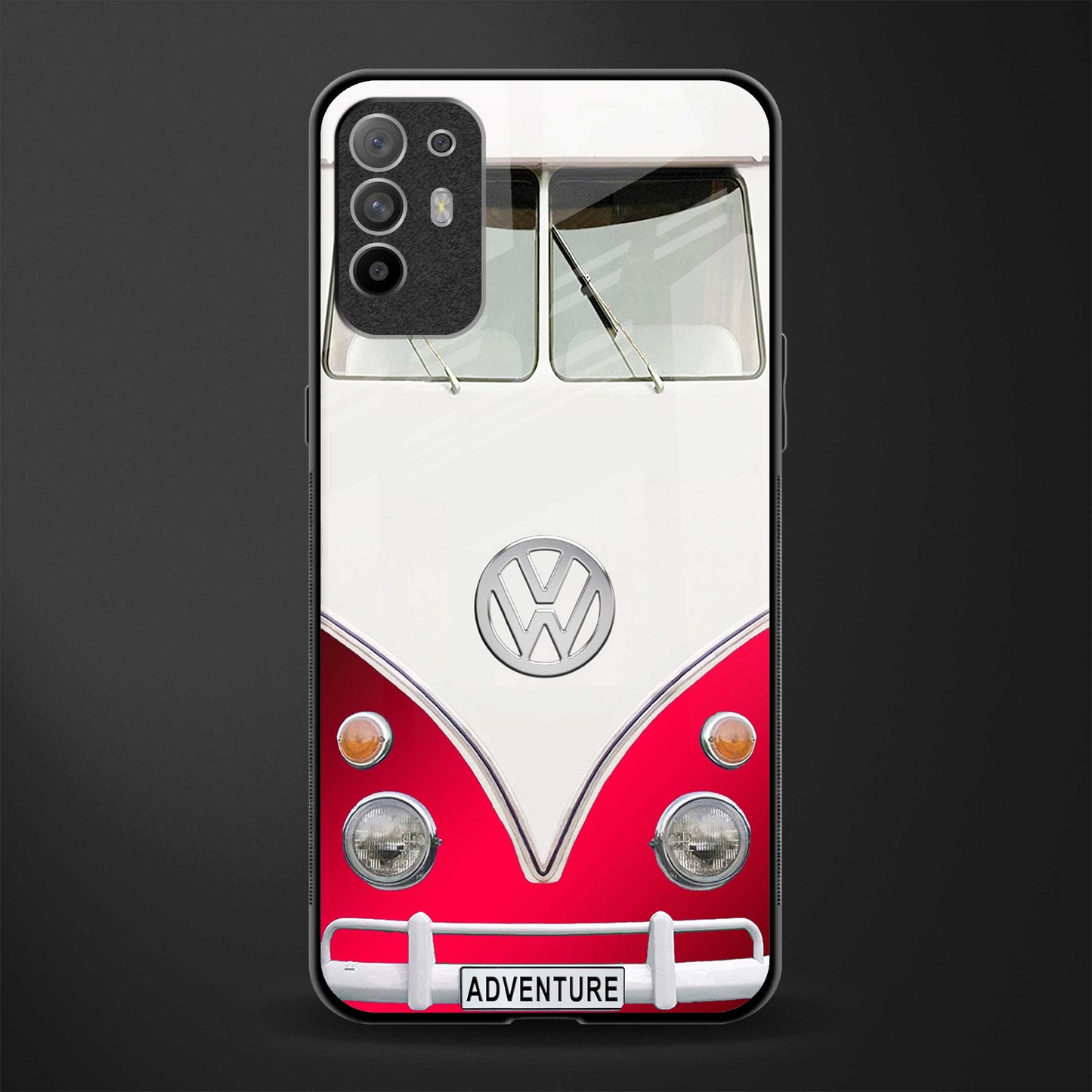 vintage volkswagen glass case for oppo f19 pro plus image