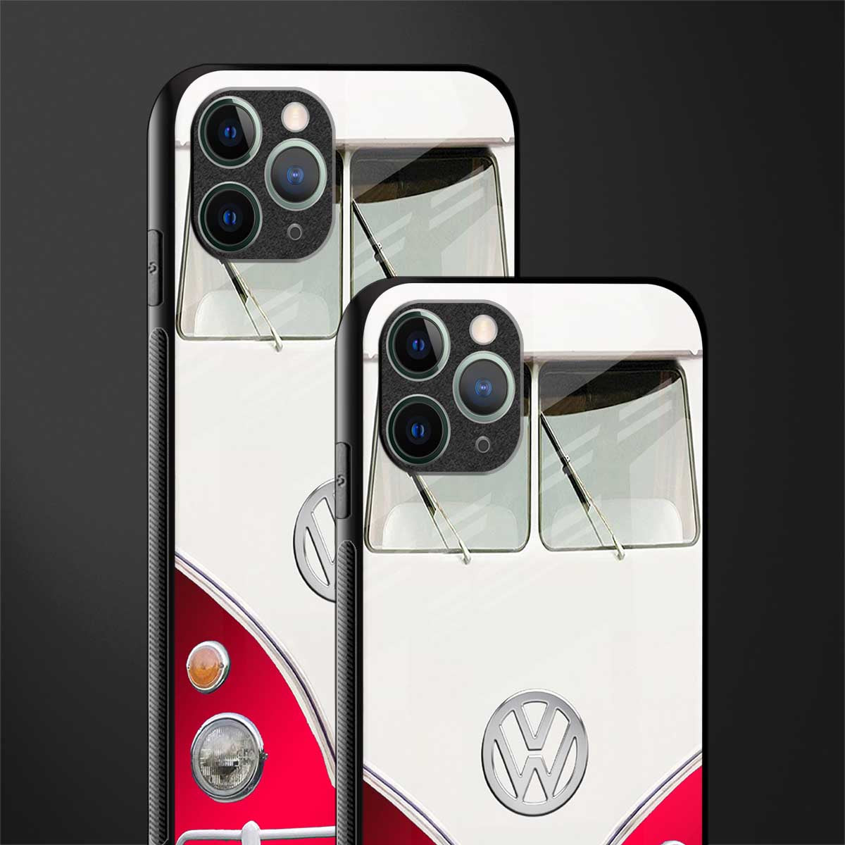 vintage volkswagen glass case for iphone 11 pro max image-2