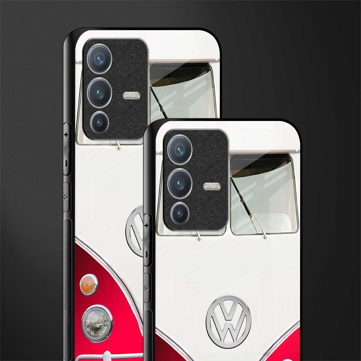 vintage volkswagen glass case for vivo v23 pro 5g image-2