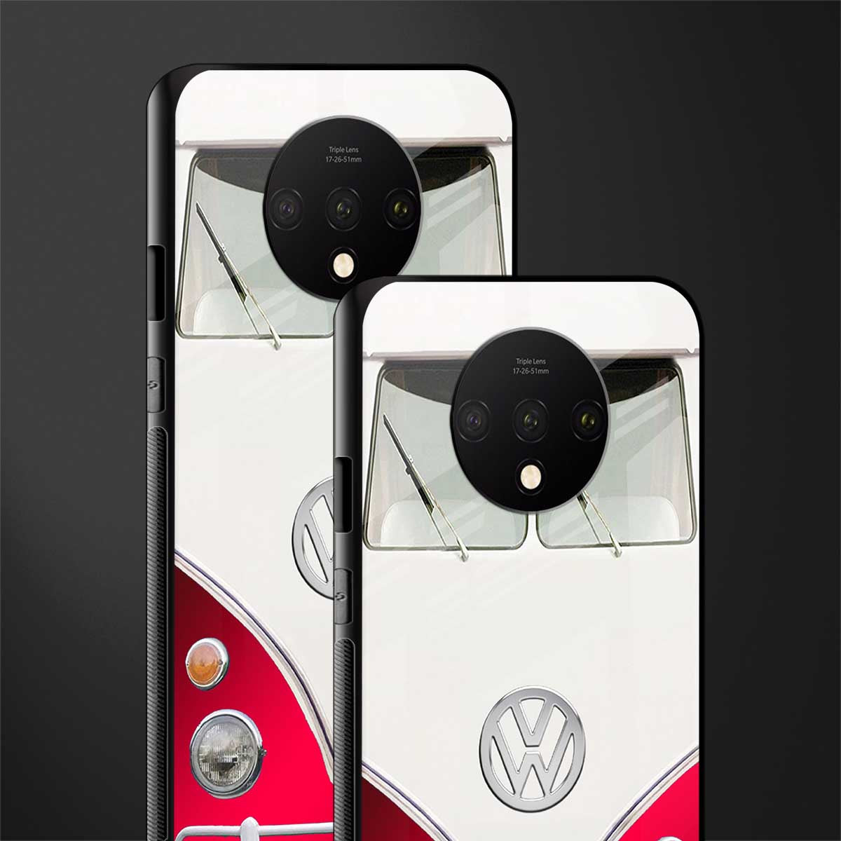 vintage volkswagen glass case for oneplus 7t image-2