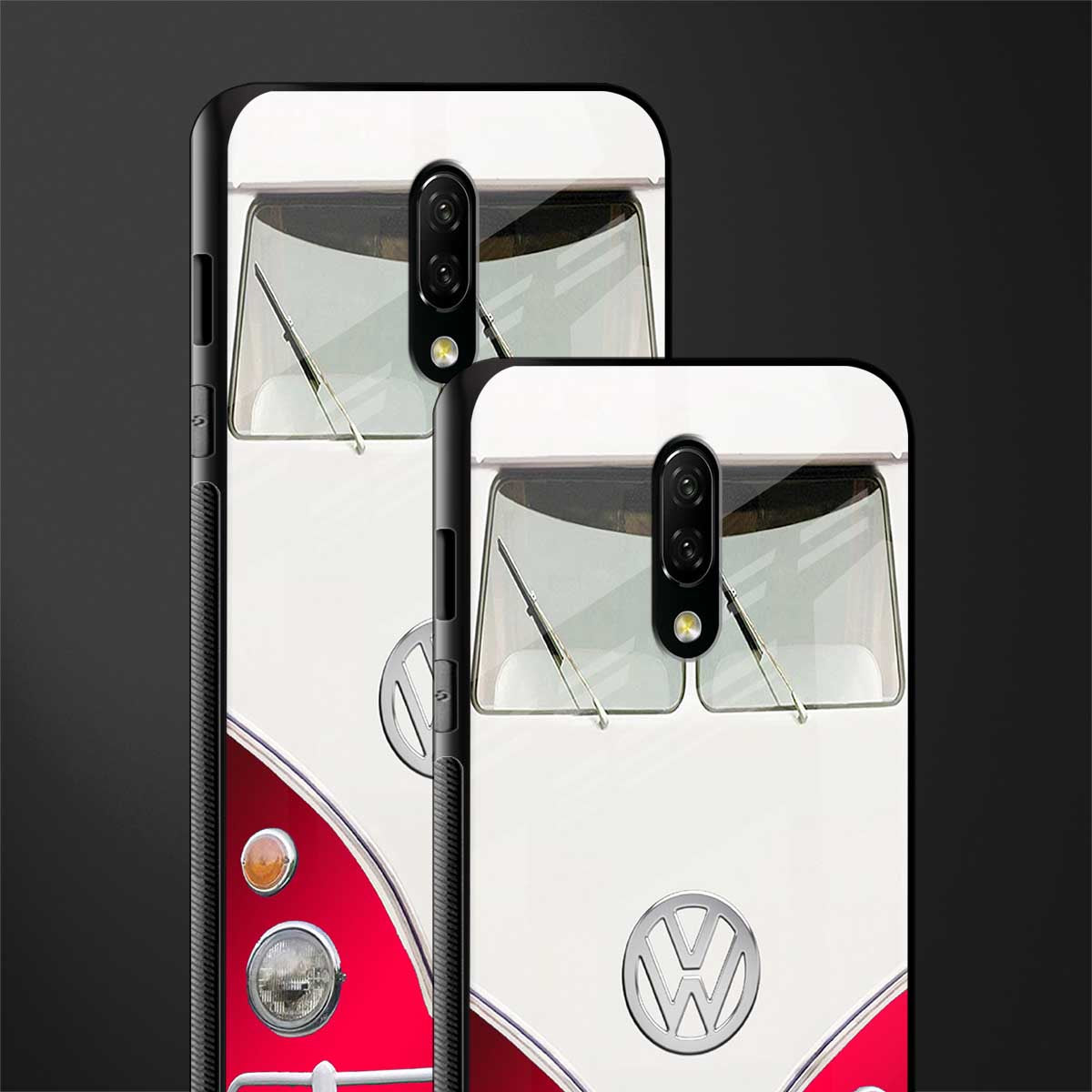 vintage volkswagen glass case for oneplus 7 image-2
