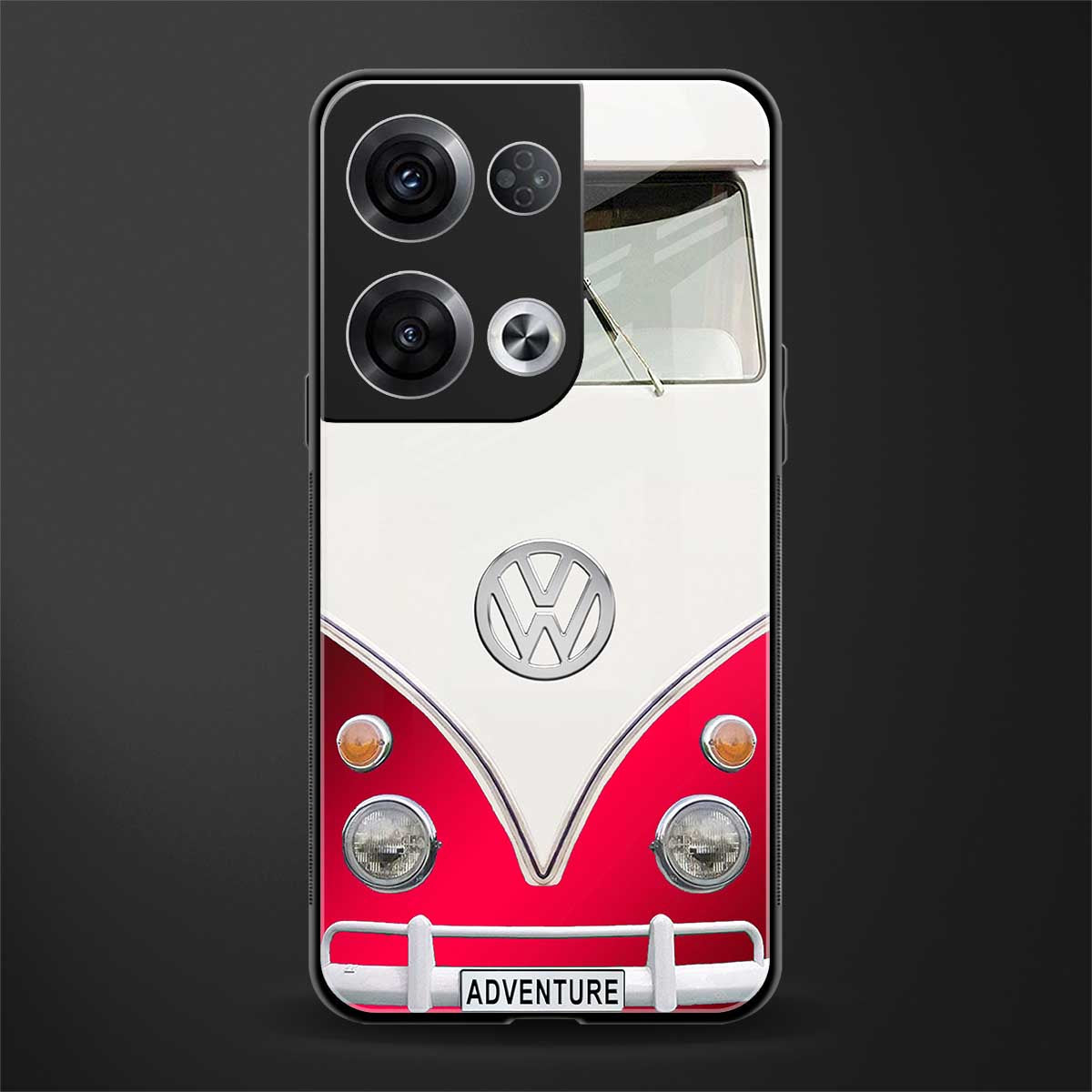 vintage volkswagen back phone cover | glass case for oppo reno 8 pro