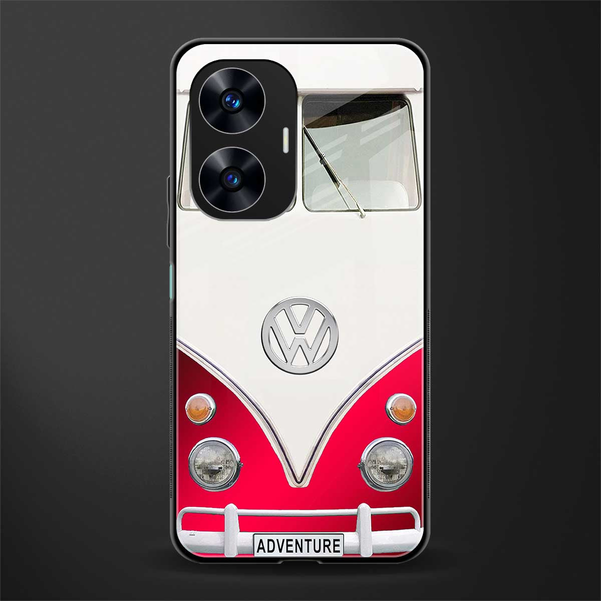 vintage volkswagen back phone cover | glass case for realme c55