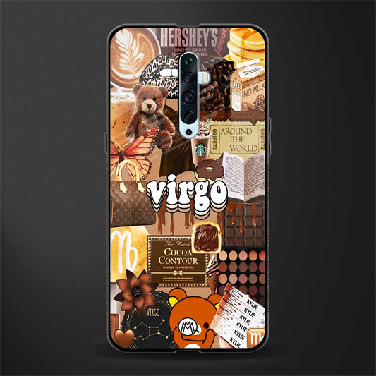 virgo aesthetic collage glass case for oppo reno 2f image