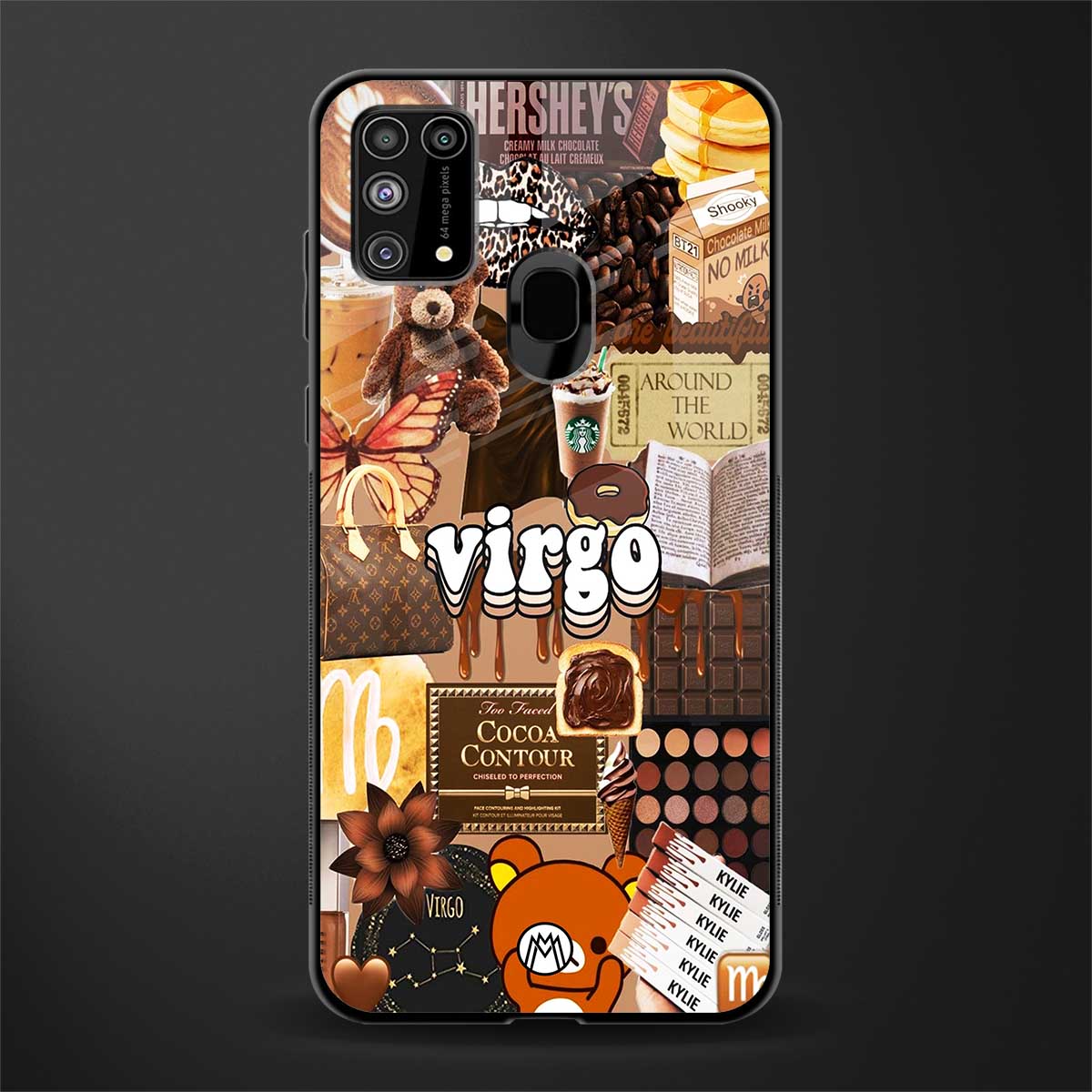 virgo aesthetic collage glass case for samsung galaxy m31 prime edition image