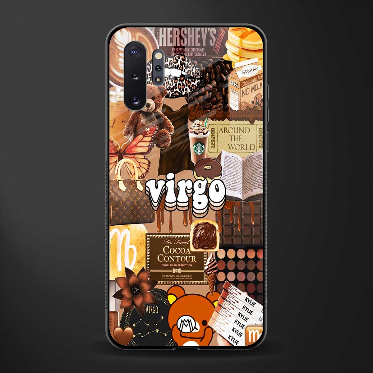 virgo aesthetic collage glass case for samsung galaxy note 10 plus image
