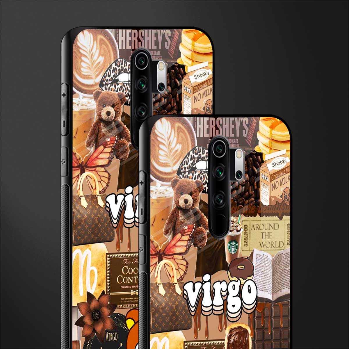 virgo aesthetic collage glass case for redmi note 8 pro image-2