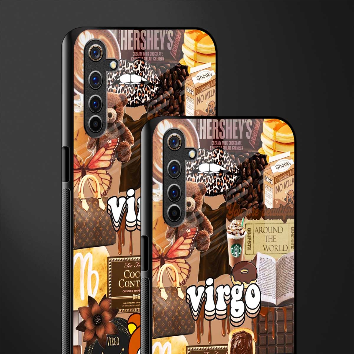 virgo aesthetic collage glass case for realme 6 image-2