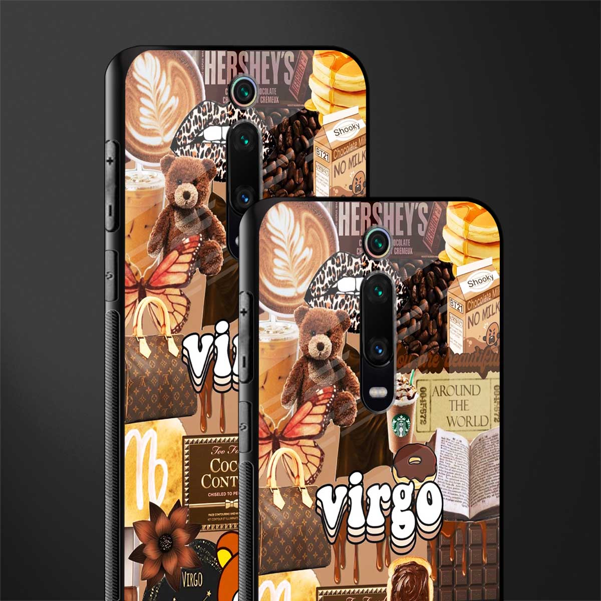 virgo aesthetic collage glass case for redmi k20 image-2
