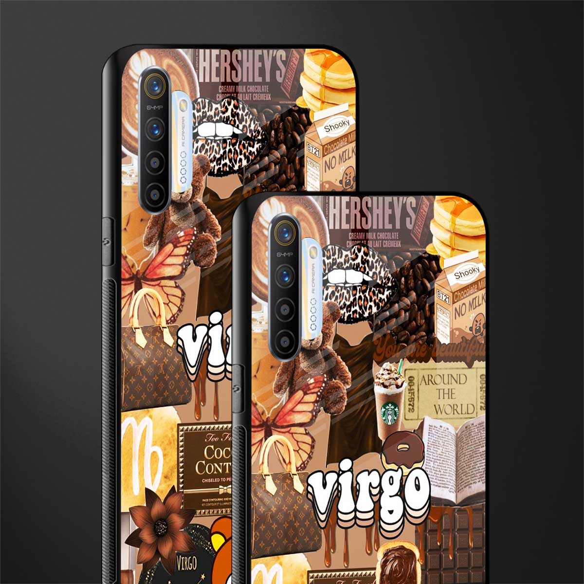 virgo aesthetic collage glass case for realme x2 image-2
