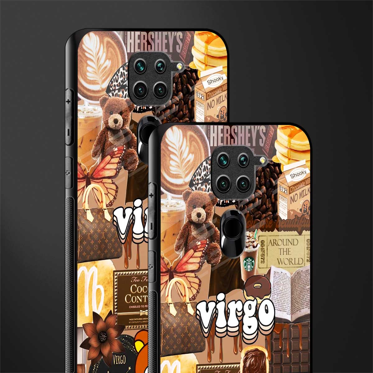 virgo aesthetic collage glass case for redmi note 9 image-2