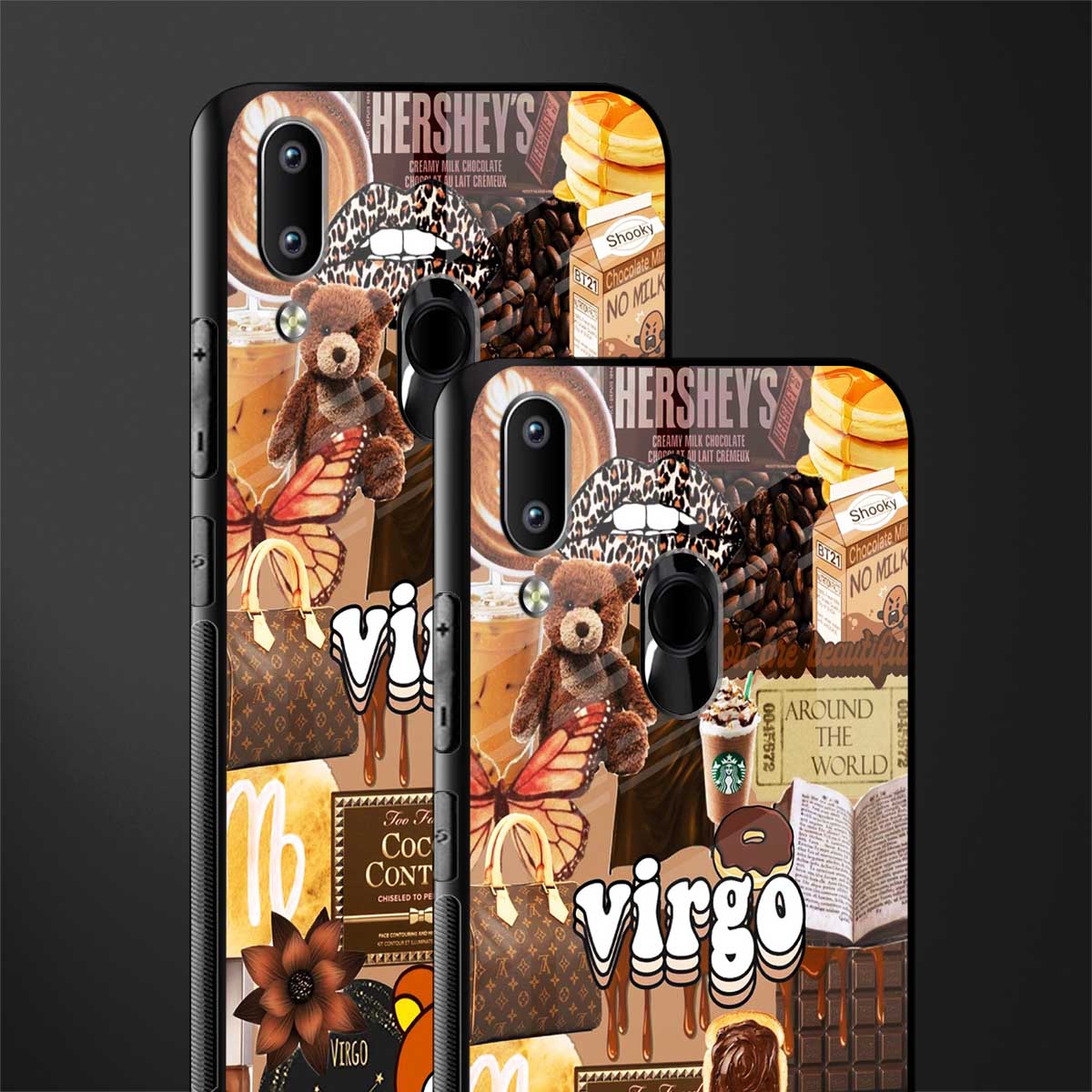 virgo aesthetic collage glass case for vivo y91 image-2