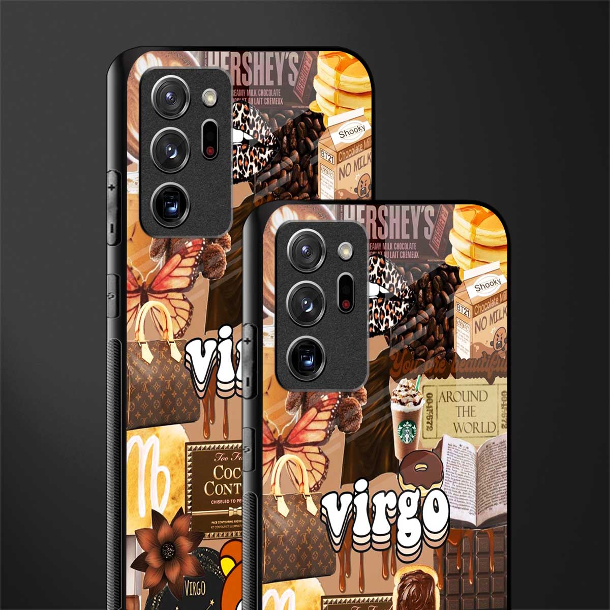 virgo aesthetic collage glass case for samsung galaxy note 20 ultra 5g image-2