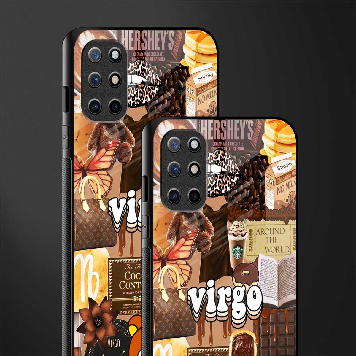 virgo aesthetic collage glass case for oneplus 8t image-2