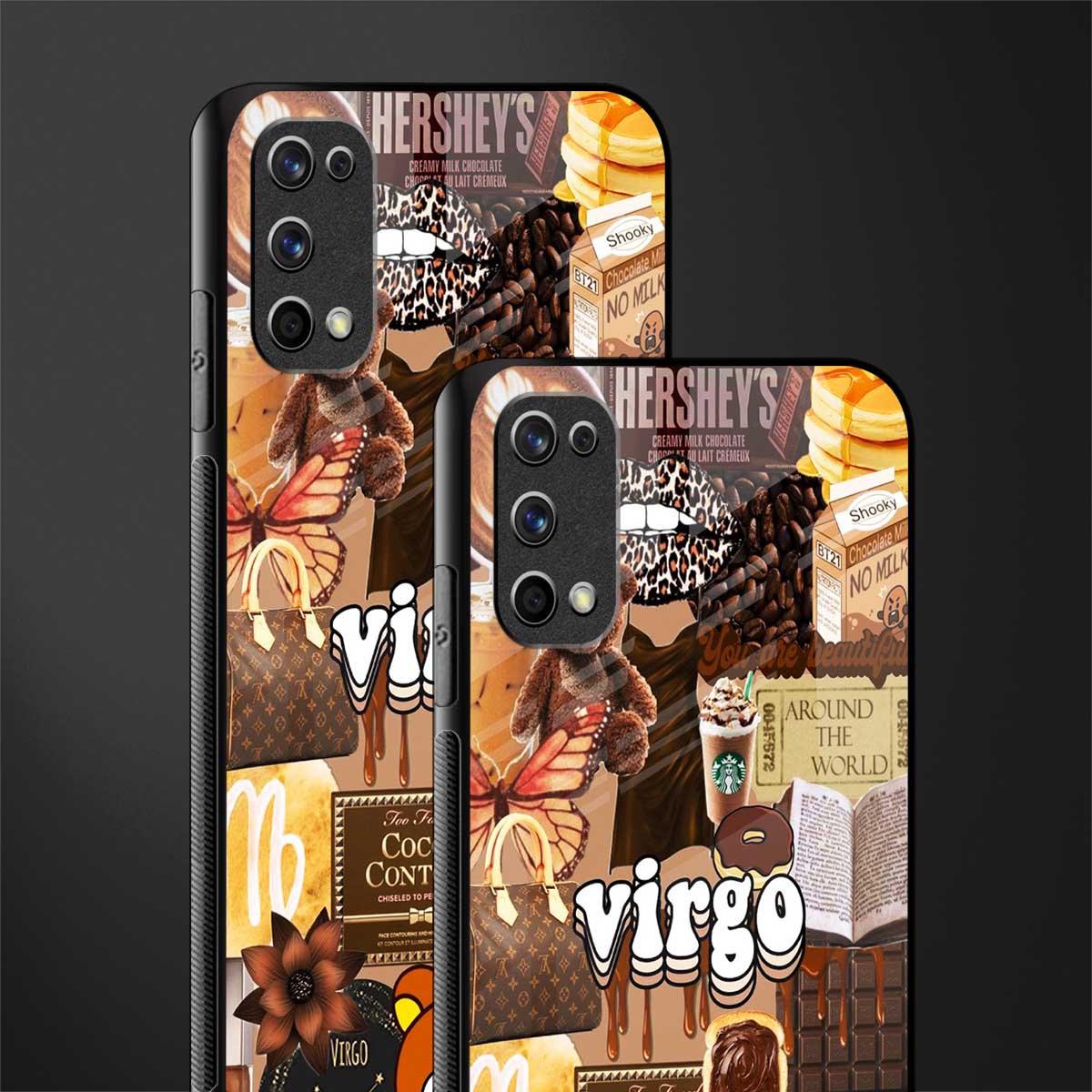 virgo aesthetic collage glass case for realme 7 pro image-2