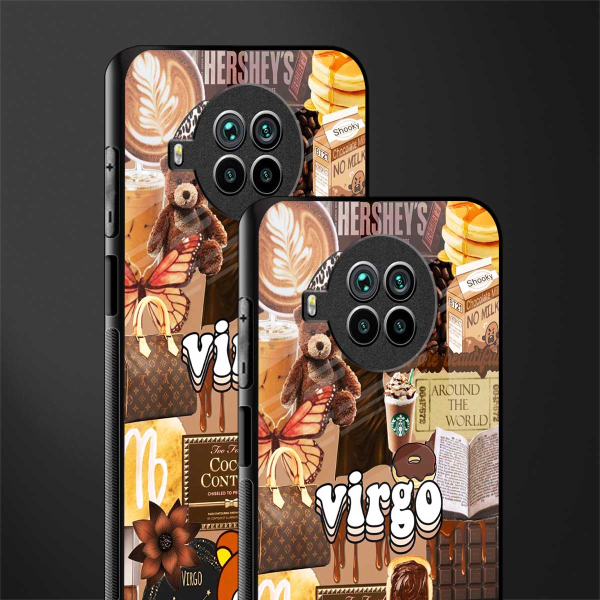 virgo aesthetic collage glass case for mi 10i image-2