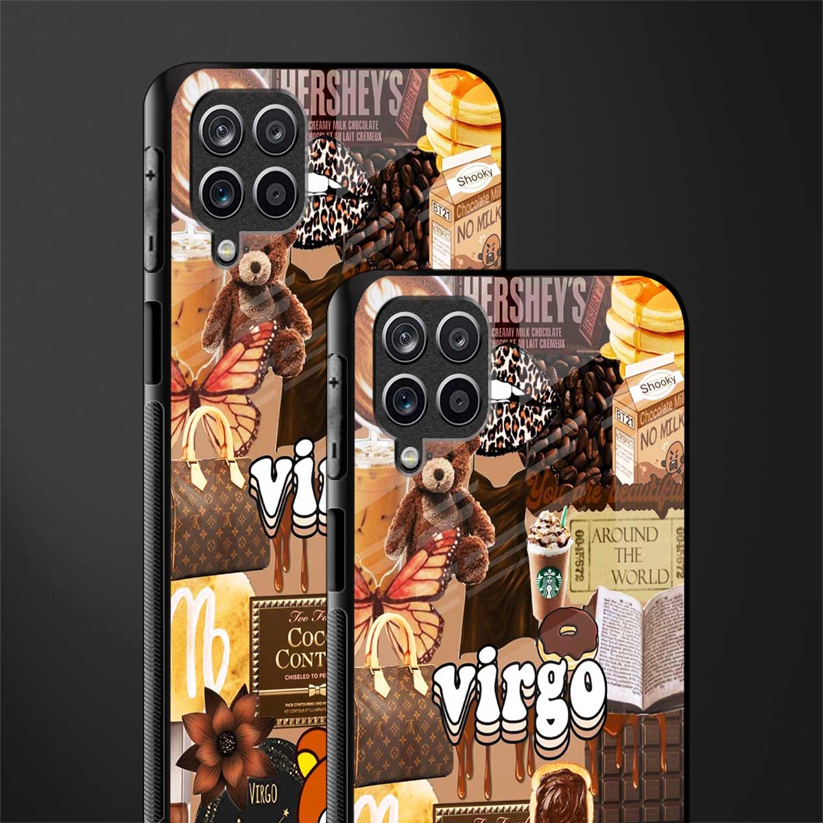 virgo aesthetic collage glass case for samsung galaxy m12 image-2