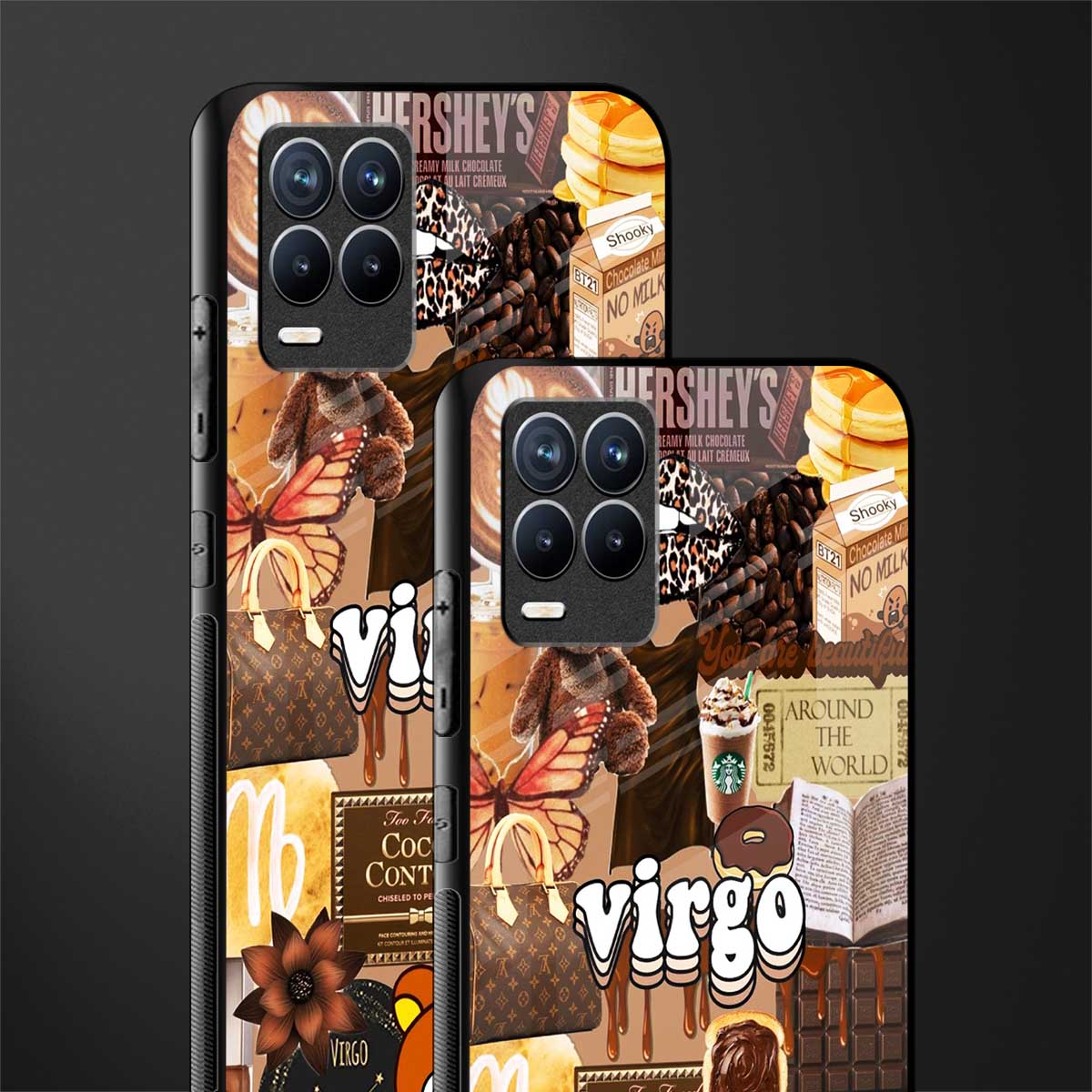 virgo aesthetic collage glass case for realme 8 4g image-2