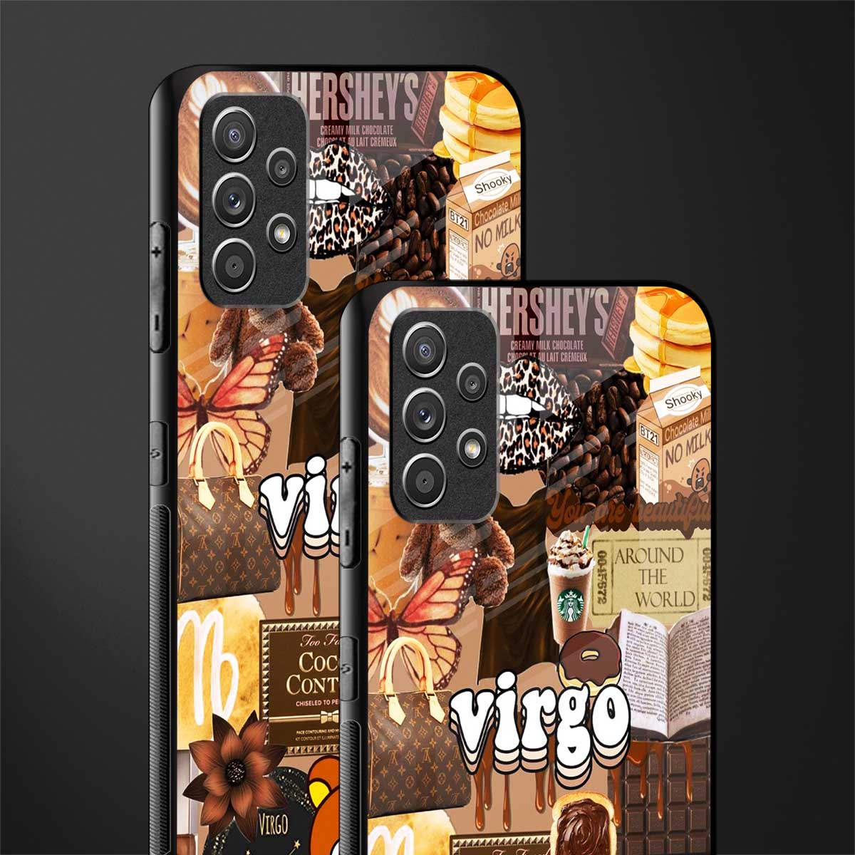 virgo aesthetic collage glass case for samsung galaxy a32 4g image-2