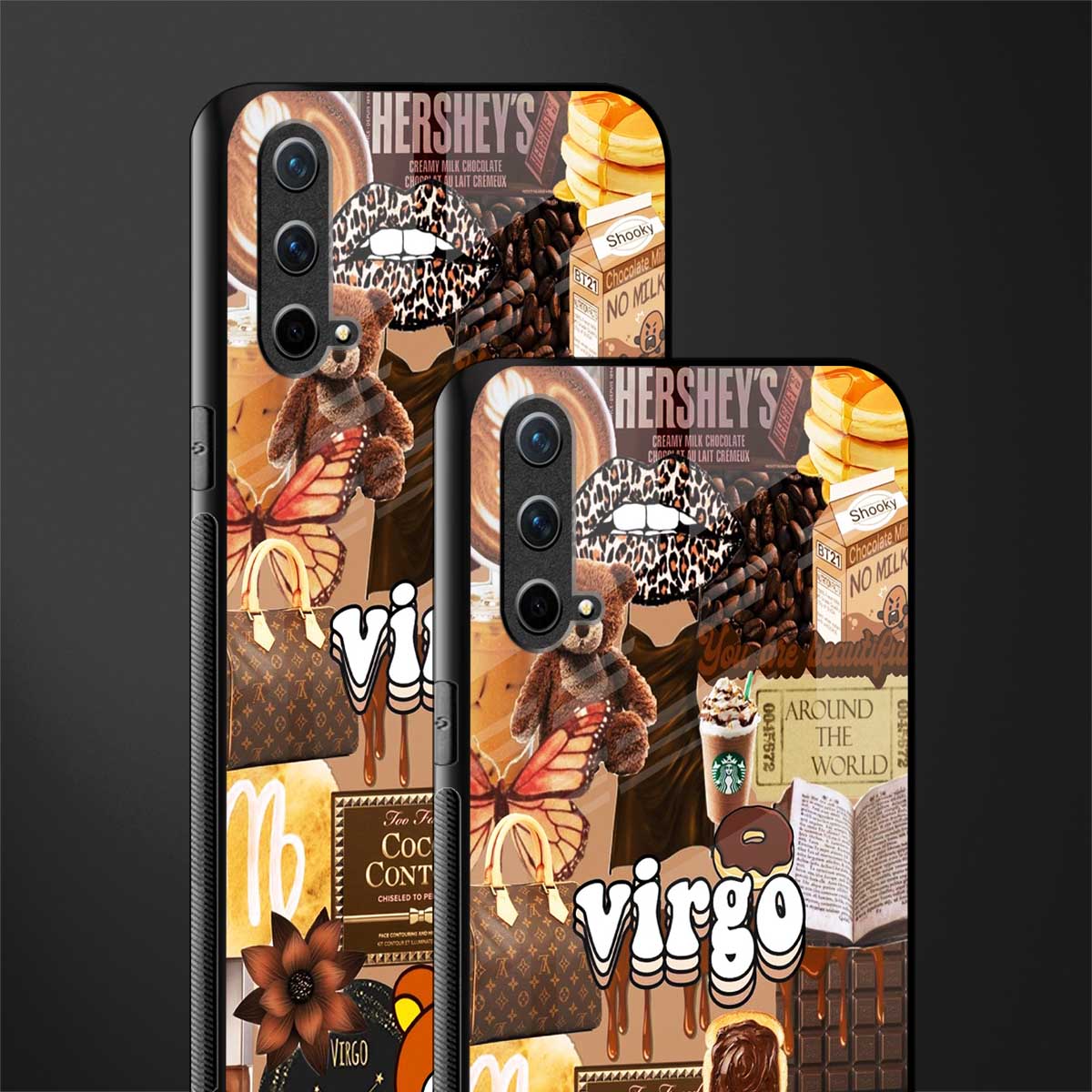 virgo aesthetic collage glass case for oneplus nord ce 5g image-2