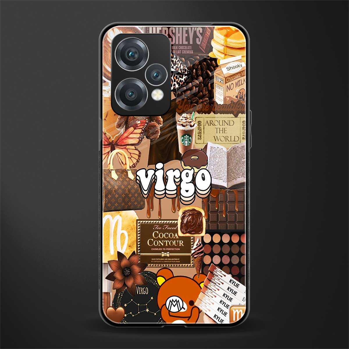 virgo aesthetic collage back phone cover | glass case for oneplus nord ce 2 lite 5g