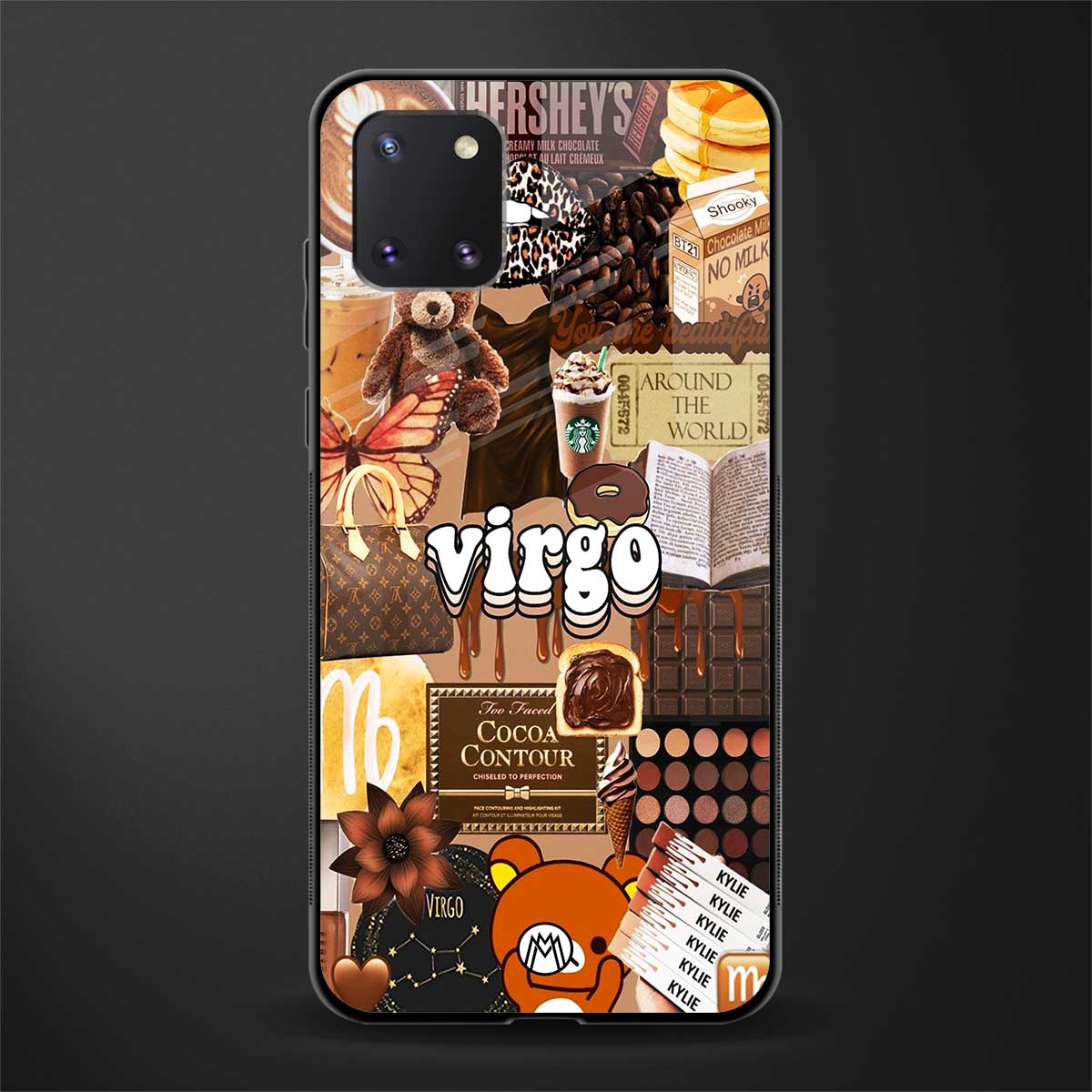 virgo aesthetic collage glass case for samsung a81 image