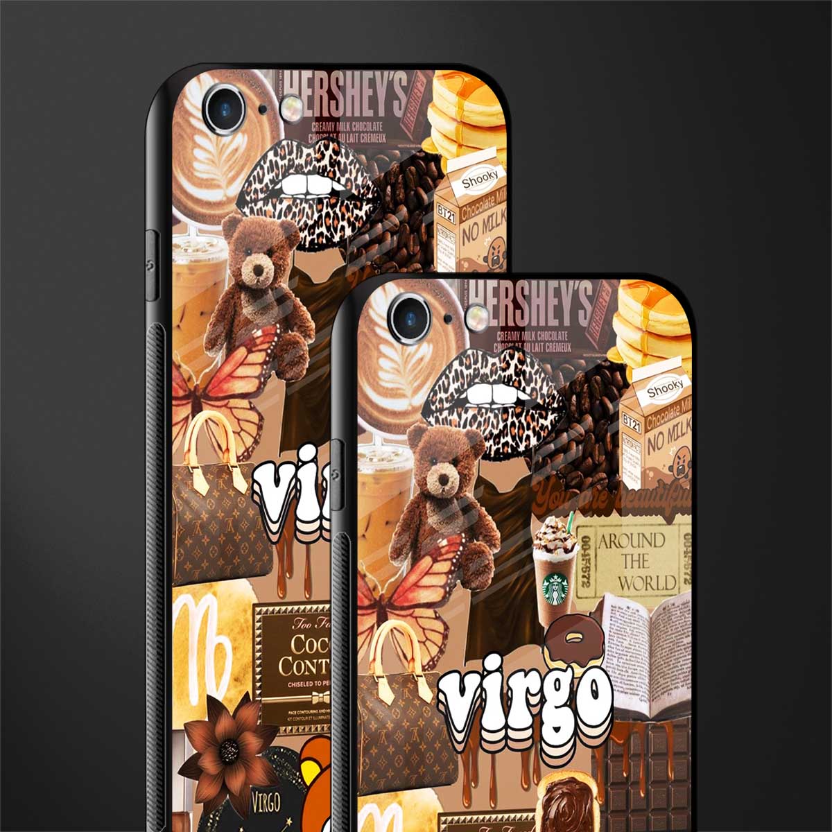 virgo aesthetic collage glass case for iphone 6 image-2