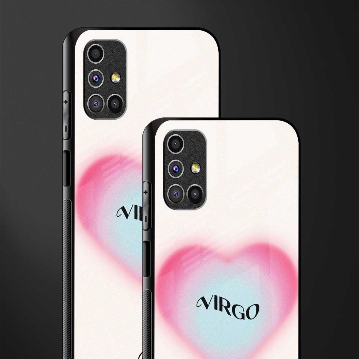 virgo minimalistic glass case for samsung galaxy m31s image-2