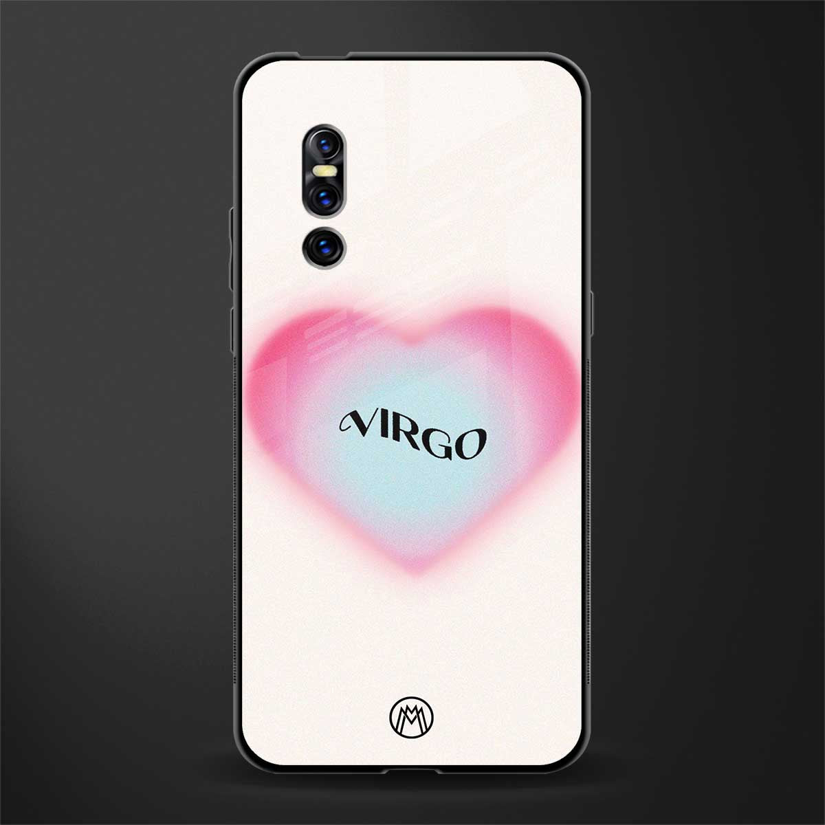 virgo minimalistic glass case for vivo v15 pro image