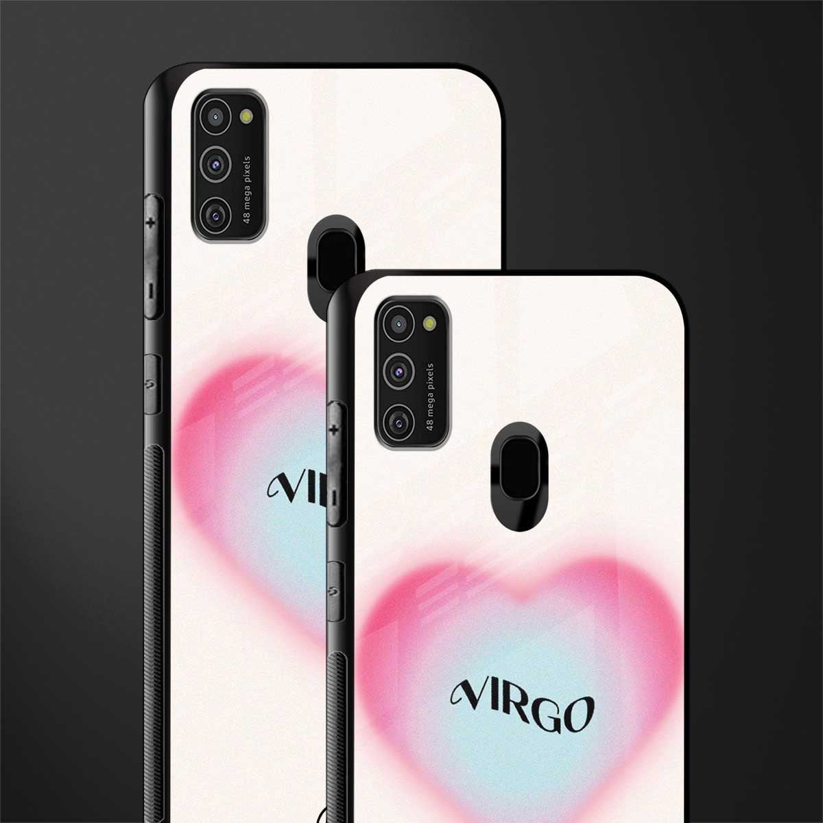 virgo minimalistic glass case for samsung galaxy m21 image-2