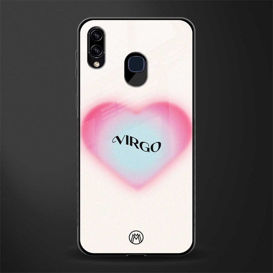 virgo minimalistic glass case for samsung galaxy a30 image