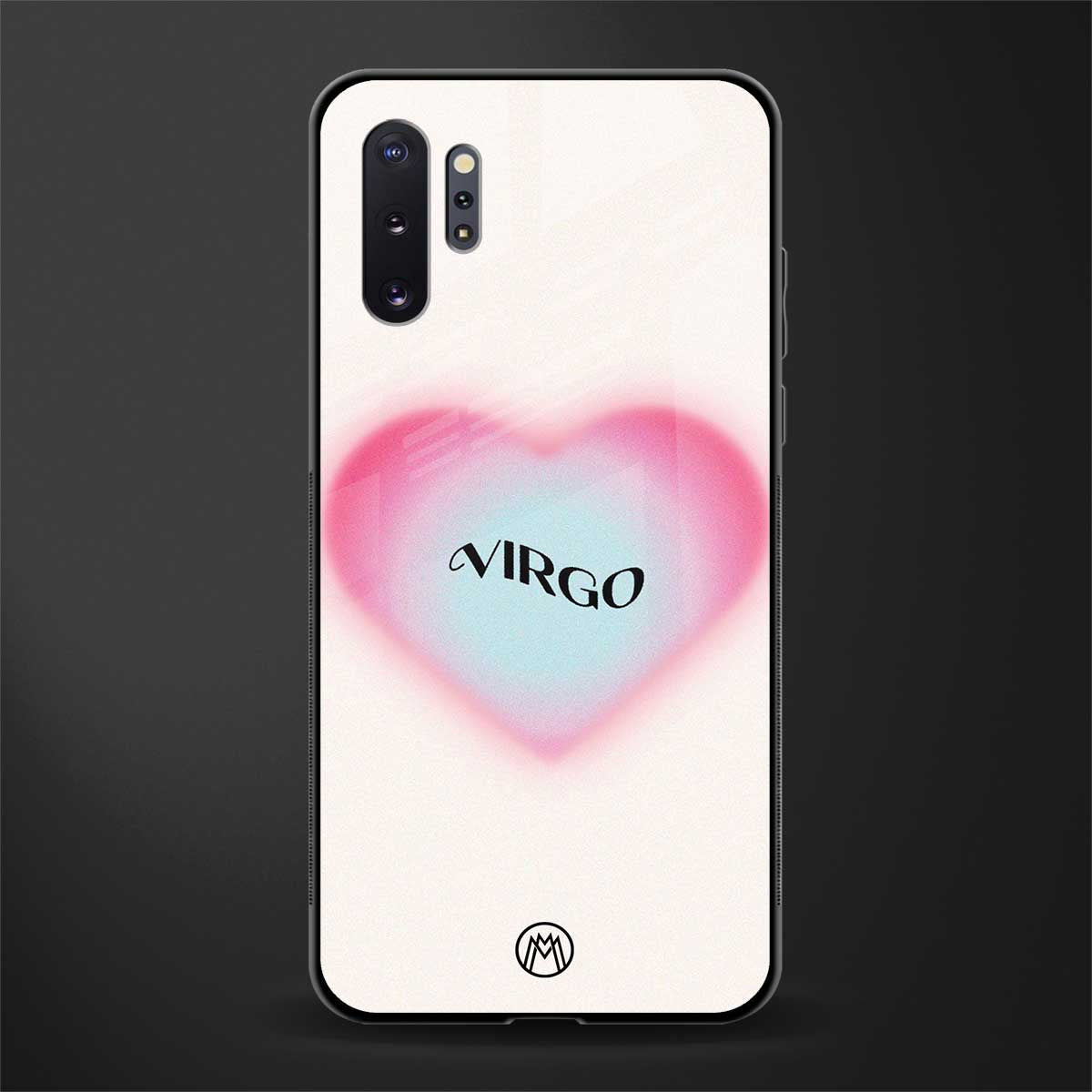virgo minimalistic glass case for samsung galaxy note 10 plus image