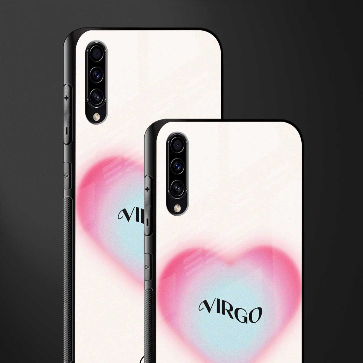 virgo minimalistic glass case for samsung galaxy a70 image-2
